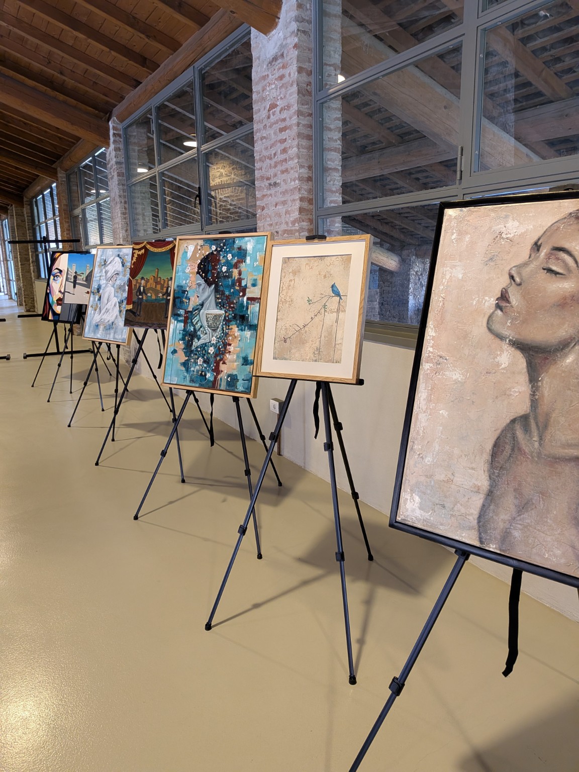 Mostra collettiva, momento dell’esposizione